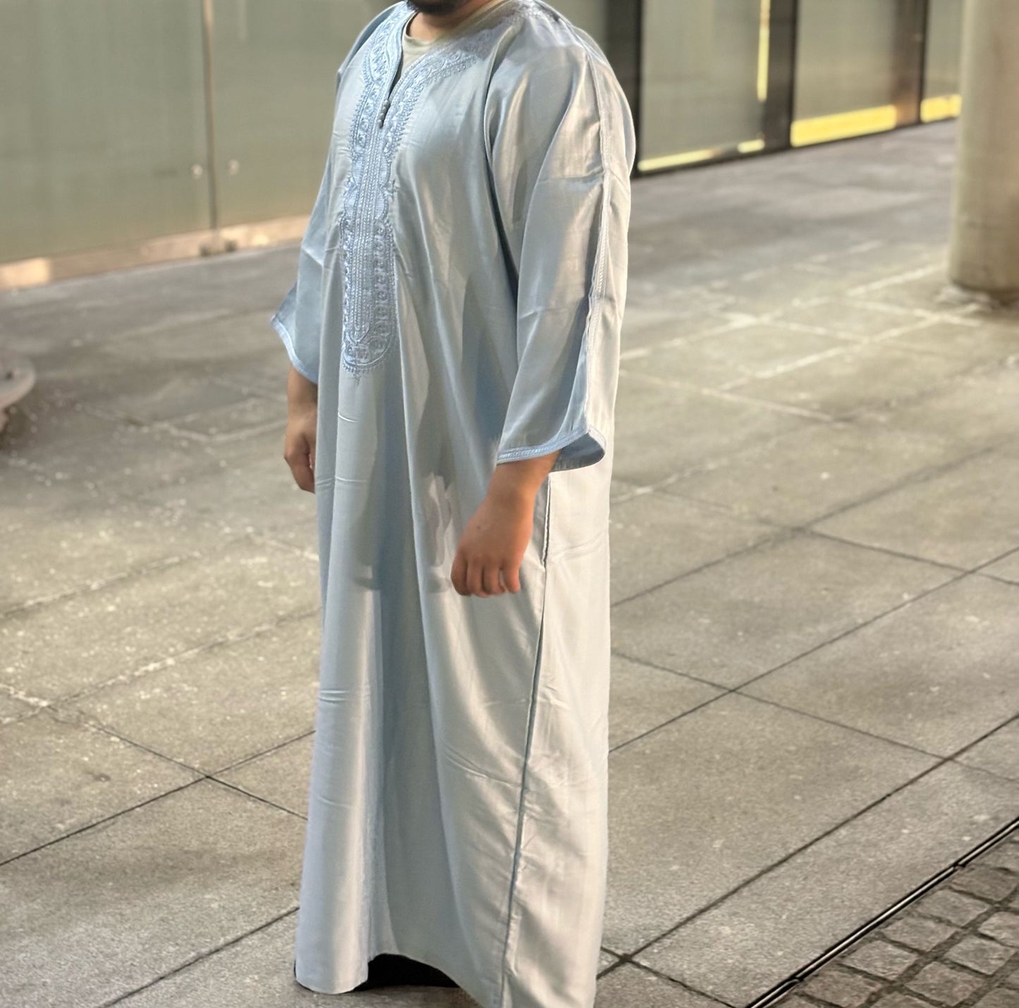 Grey with Grey Embroidery